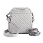 Lug Flapper Convertible Crossbody Bag, Women's, Silver