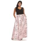 Plus Size Chaya Floral Fit & Flare Evening Gown, Women's, Size: 22 W, Oxford