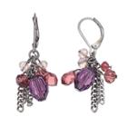 Simply Vera Vera Wang Purple Ombre Beaded Chain Fringe Nickel Free Drop Earrings, Women's, Brt Red