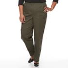 Plus Size Croft & Barrow&reg; Twill Pull-on Pants, Women's, Size: 3xl, Green
