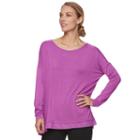 Women's Gaiam Nirvana Drop-shoulder Yoga Tunic, Size: Xs, Dark Grey