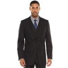 Men's Apt. 9&reg; Modern-fit Striped Dark Gray Suit Jacket & Vest, Size: 46 - Regular, Grey