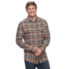Big & Tall Sonoma Goods For Life&trade; Modern-fit Supersoft Flannel Button-down Shirt, Men's, Size: 3xl Tall, Med Beige