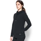 Women's Under Armour French Terry Open Back Hoodie, Size: Medium, Black
