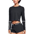 Women's Under Armour Lighter Longer Cropped Long Sleeve Tee, Size: Small, Oxford