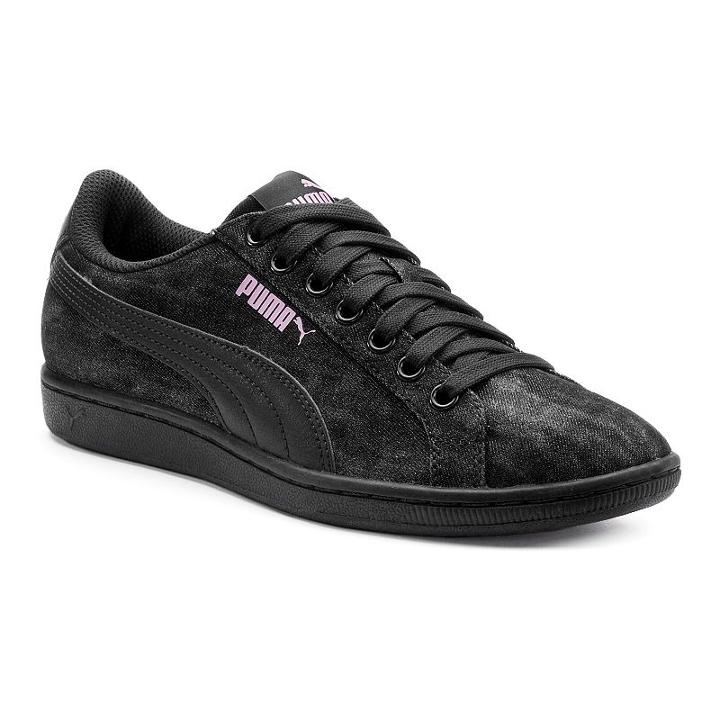 Puma Vikky Denim Women's Sneakers, Size: 8, Black
