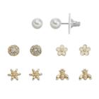 Lc Lauren Conrad Flower & Bee Stud Earring Set, Women's, Gold