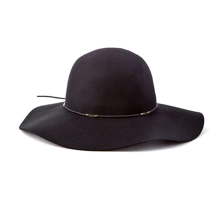Scala Wool Felt Floppy Hat, Women's, Black