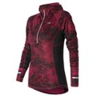Women's New Balance Nb Heat Half-zip Running Jacket, Size: Xl, Purple Oth