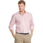 Men's Izod Essential Classic-fit Checked Button-down Shirt, Size: Medium, Lt Orange
