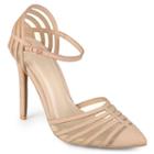 Journee Collection Fancy Women's Mesh High Heels, Girl's, Size: Medium (10), Beig/green (beig/khaki)