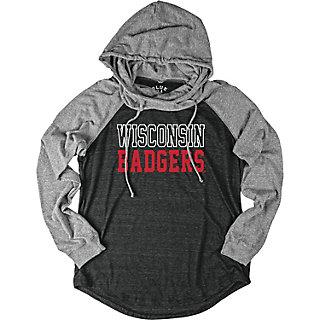 Women's Wisconsin Badgers School Pride Hooded Tee, Size: Xl, Black
