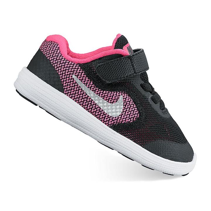 Nike Revolution 3 Toddler Girls' Athletic Shoes, Toddler Girl's, Size: 9 T, Black