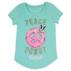 Girls 7-16 Harper & Elliott Rounded-hem Graphic Tee, Girl's, Size: Xs, Lt Green