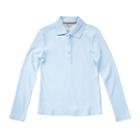 Girls 7-20 & Plus Size French Toast School Uniform Long-sleeved Polo Shirt, Girl's, Size: 18-20, Blue