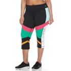 Plus Size Fila Sport&reg; Colorblocked Capri Leggings, Women's, Size: 1xl, Black