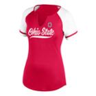 Women's Ohio State Buckeyes Outfield Tee, Size: Large, Brt Red