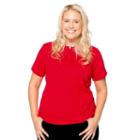 Juniors' Plus Size Lee Uniforms Stretch Polo, Teens, Size: 2xl, Red