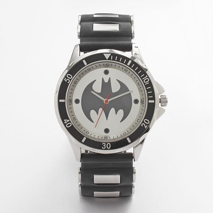 Batman Watch - Men's Rubber, Black