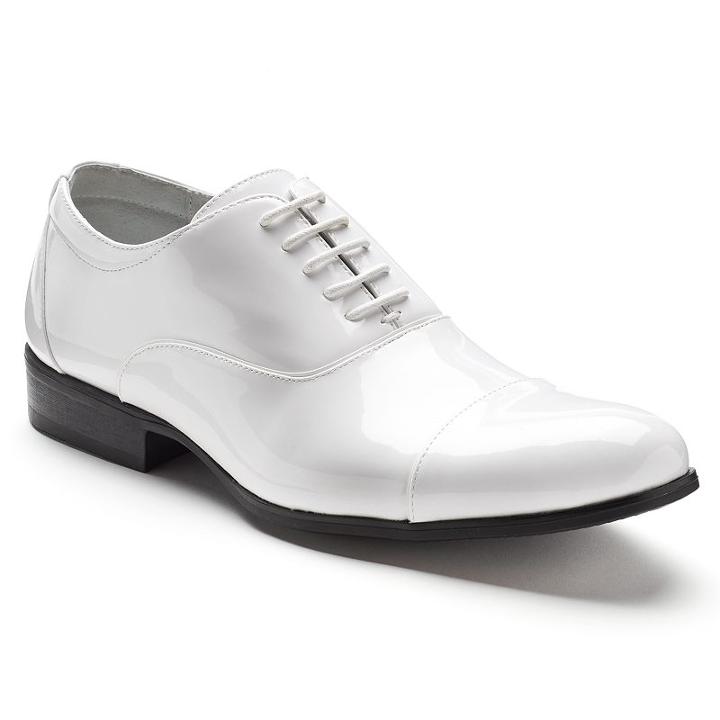 Stacy Adams Gala Men's Oxford Dress Shoes, Size: 14 Med, White Oth