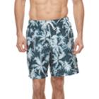 Big & Tall Croft & Barrow&reg; Tropical Printed Swim Trunks, Men's, Size: Xl Tall, Blue (navy)
