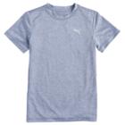 Boys 8-20 Puma Heathered Peformance Top, Size: Large, Blue (navy)