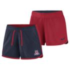 Women's Nike Arizona Wildcats Dri-fit Touch Shorts, Size: Medium, Blue (navy)