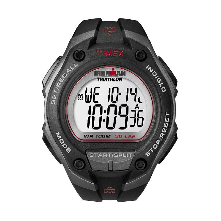Timex Men's Ironman Triathlon 30-lap Digital Chronograph Watch - T5k4179j, Black