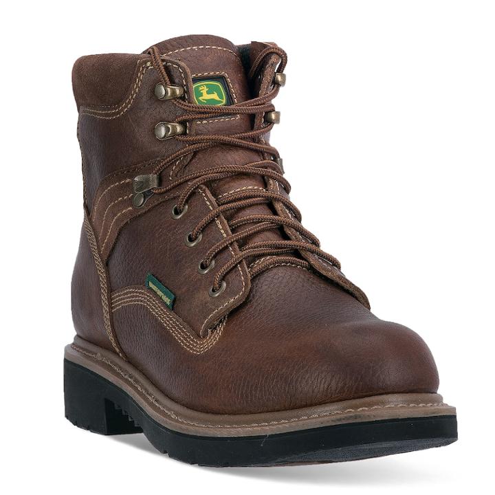 John Deere Men's Low Waterproof Work Boots, Size: Medium (10.5), Brown