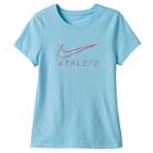 Girls 7-16 Nike Athlete Swoosh Tee, Girl's, Size: Large, Blue Other