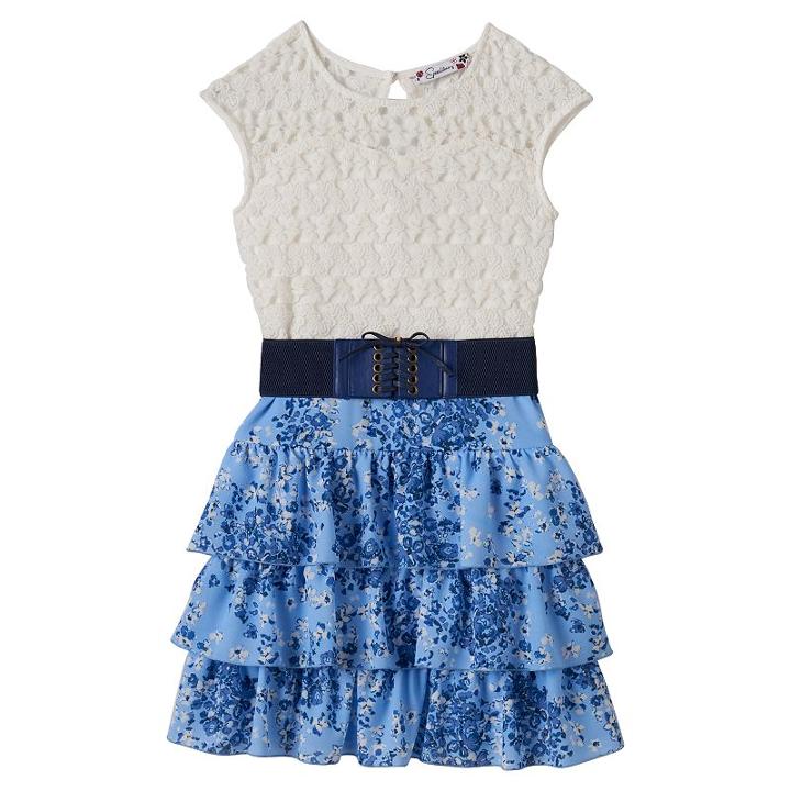 Girls 7-16 & Plus Size Speechless Lace Tiered Dress, Girl's, Size: 18 1/2, White Oth