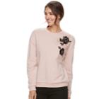 Women's Apt. 9&reg; Embellished Sweatshirt, Size: Xl, Med Pink