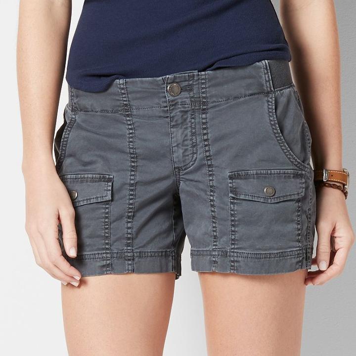 Women's Sonoma Goods For Life&trade; Cargo Shorts, Size: 16, Dark Grey