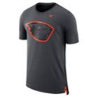 Men's Nike Oregon State Beavers Dri-fit Mesh Back Travel Tee, Size: Large, Grey (anthracite)