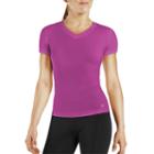 Women's Tommie Copper Recovery Compression V-neck Tee, Size: Medium, Dark Pink