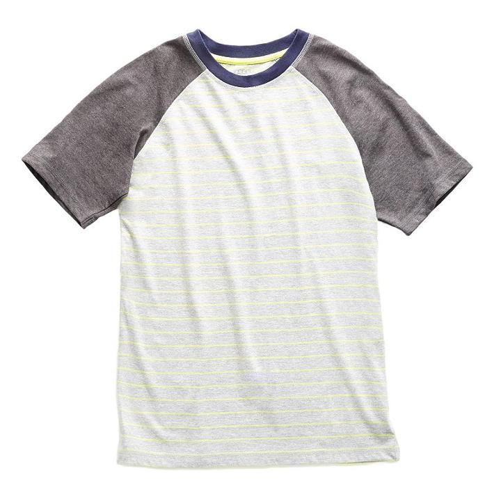 Boys 8-20 French Toast Raglan Tee, Boy's, Size: Large, Med Grey