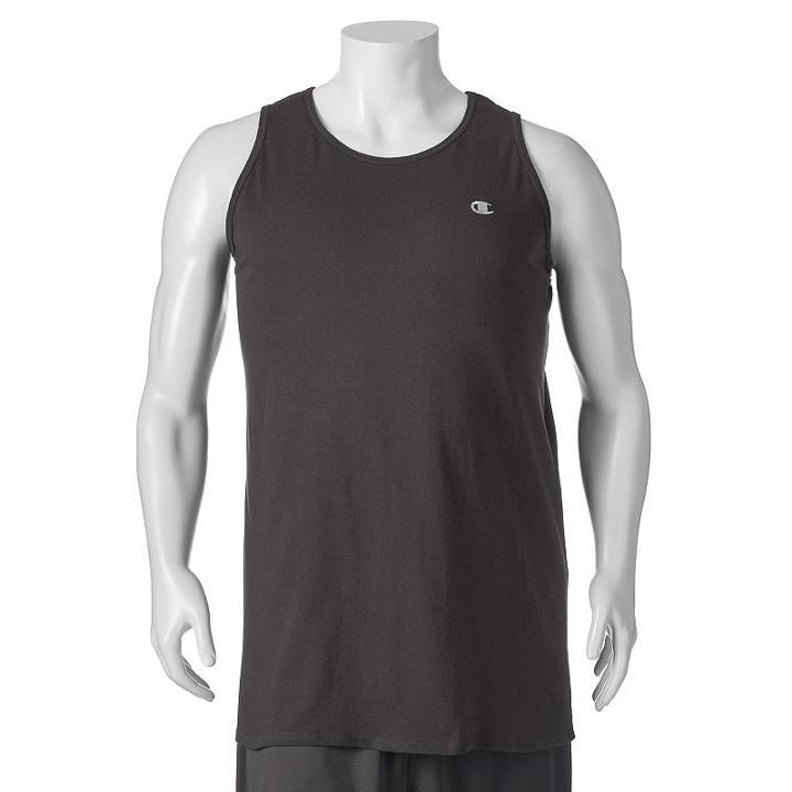 Big & Tall Champion Ringer Tank Top, Men's, Size: 4xb, Grey