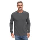Men's Croft & Barrow&reg; Classic-fit Easy-care V-neck Tee, Size: Large, Dark Grey