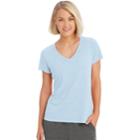 Women's Champion Authentic Burnout Short Sleeve Tee, Size: Medium, Ocean Front Blue