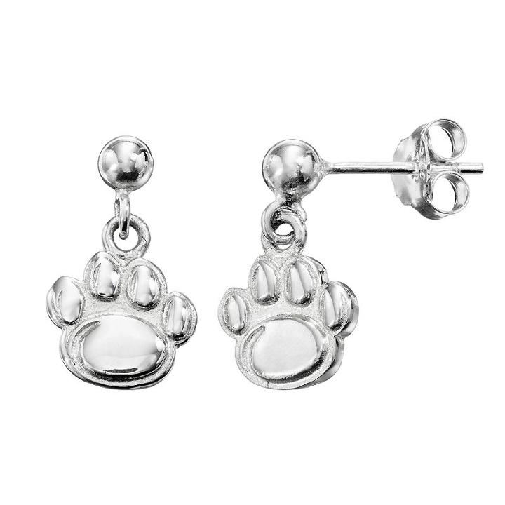 Dayna U Penn State Nittany Lions Sterling Silver Drop Earrings, Women's, Grey