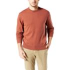 Men's Dockers&reg; Classic-fit Solid Heathered Crewneck Sweater, Size: Small, Brown