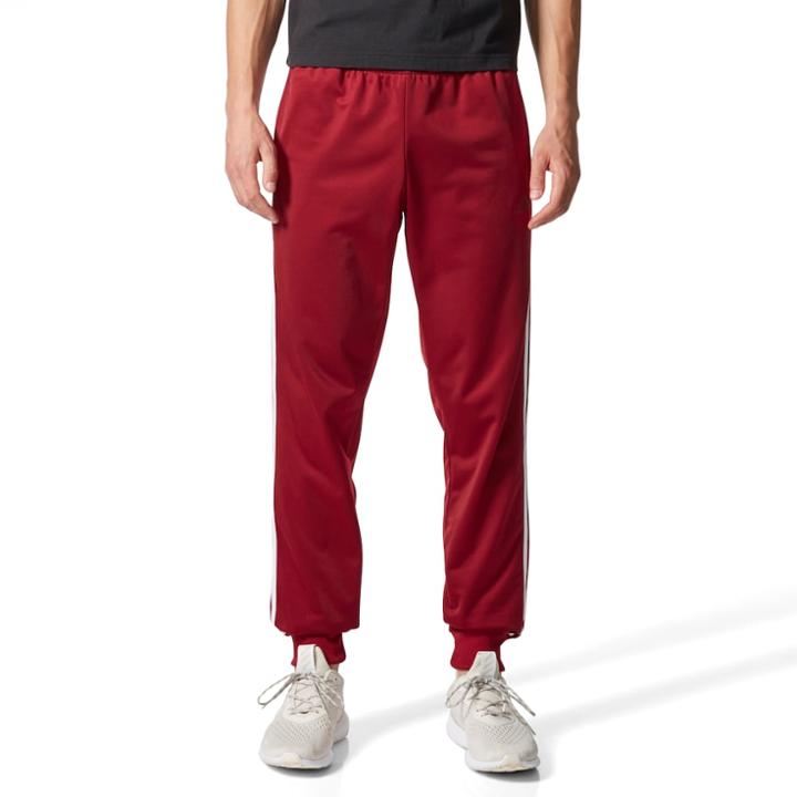 Men's Adidas Tricot Tapered Pants, Size: Medium, Red