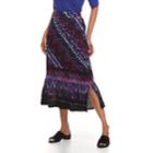 Women's Dana Buchman Side-slit Midi Skirt, Size: Large, Med Pink