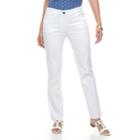 Women's Dana Buchman Millennium Crop Pants, Size: 18, White