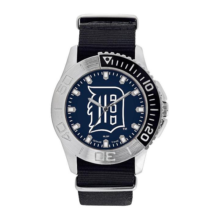 Men's Game Time Detroit Tigers Starter Watch, Black