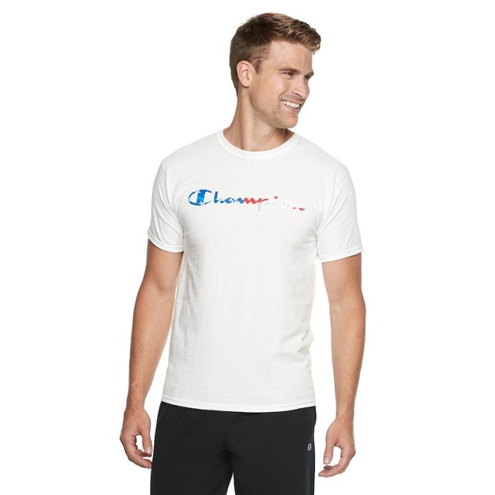 Men's Champion Jersey Tee, Size: Large, White