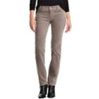 Women's Chaps Stretch Corduroy Staight-leg Pants, Size: 6 Short, Grey