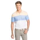 Men's Izod Advantage Striped Polo Shirt, Size: Medium, Yellow Oth