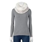 Women's Sonoma Goods For Life&trade; Chunky Cable-knit Lined Snood, Lt Beige