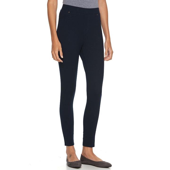 Women's Caribbean Joe Pull-on Ankle Pants, Size: Xl, Blue Other